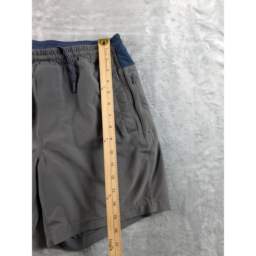 Birddogs Shorts Men Medium Gray Lined Athletic 6.5" Inseam Drawstring Zip Pocket - Picture 7 of 13